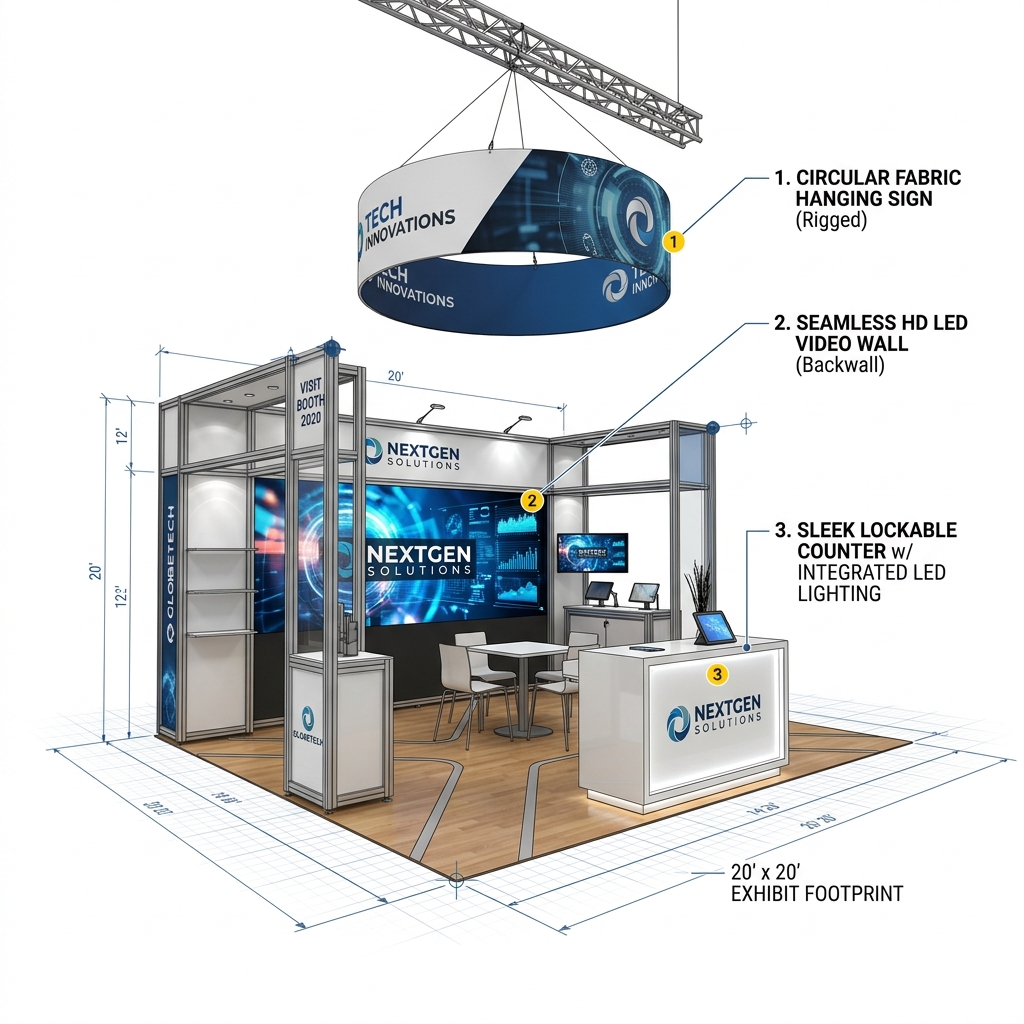 Anatomy of a High-Impact Exhibit - 3D Render Breakdown